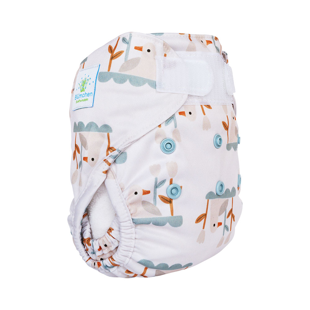 Blümchen diaper cover Newborn (3-6kg) Cozy Designs - recycled Polyester